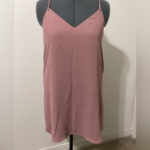 Topshop Slip Dress, Dusty Rose, Size 10